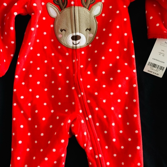 Carter's Christmas Reindeer 3month onesie - Picture 2 of 2